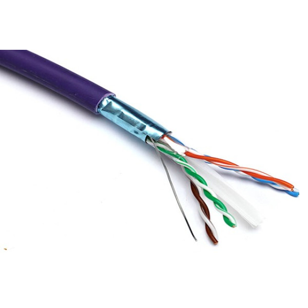 Excel Solid Cat6 Cable F/UTP LSOH Dca 305m Rl Viol...