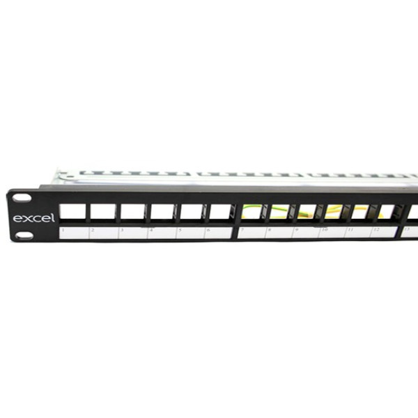 Excel Unloaded 24 Port K/S P/Panel Frame 1U Black ...