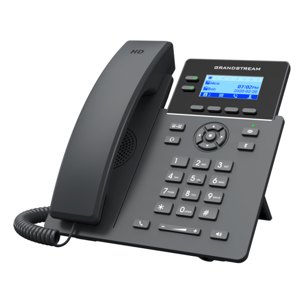 Grandstream GRP2602G, Carrier-Grade IP Phones, 2 lines, 4 SIP accounts, Dual 10/100/1000 Mbsps Ethernet ports, PoE, HD audio (With PSU)