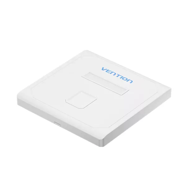 Vention 1-Port Keystone Jack Wall Plate White (IFD...