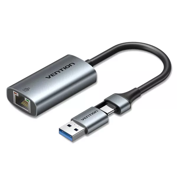 Vention USB-C + USB-A to Gigabit Ethernet Adapter ...