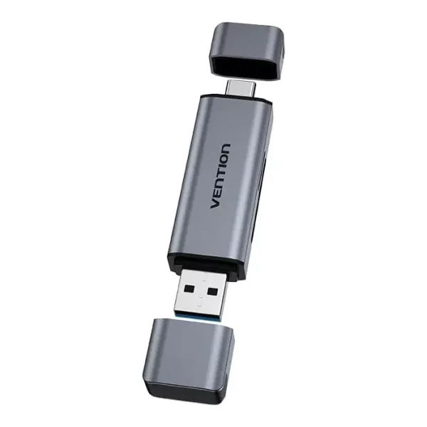 Vention Card Reader 2-in-1 USB 3.0 A+C (SD+TF) Gra...