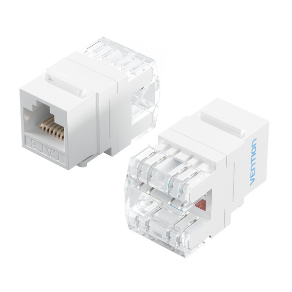 Vention Cat.6 UTP 180-Degree Keystone Jack White (...
