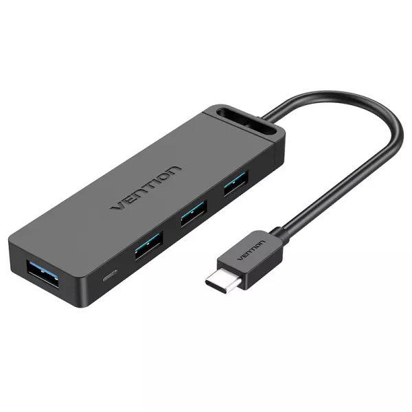 Vention USB 3.0 Hub Type-C to 4-Port 0.5M Black (T...