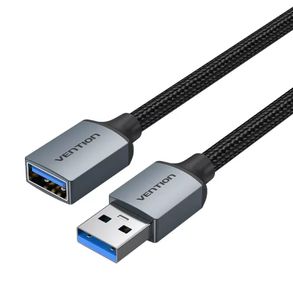 Vention USB 3.0 Extension Cable 1M Gray Cotton Bra...