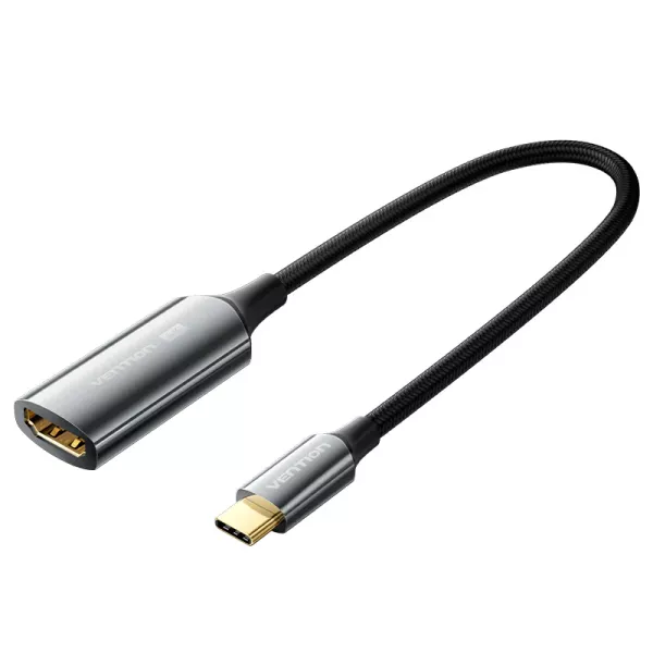  Vention Cotton Braided USB-C to HDMI 4K Converter...