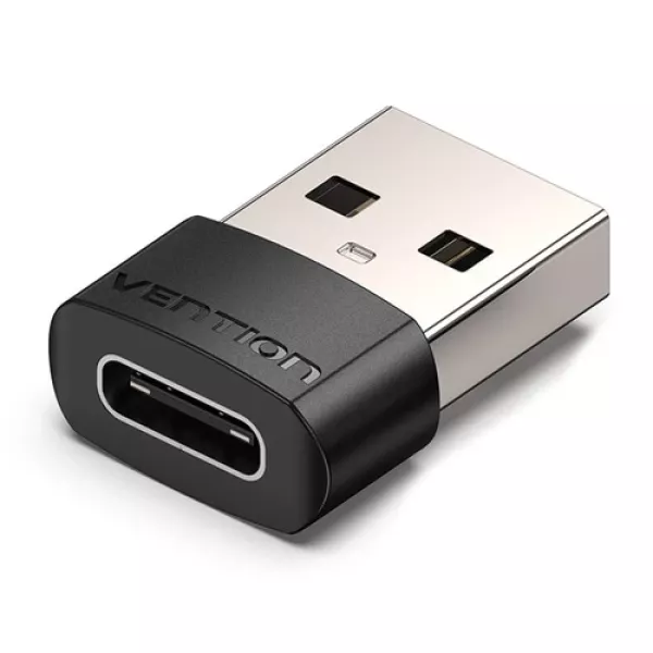 Adapter Vention USB 2.0 Male to USB-C Female Black...