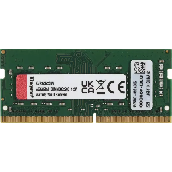 RAM KINGSTON SODIMM DDR4 8GB 3200Mhz KVR32S22S8/8W...