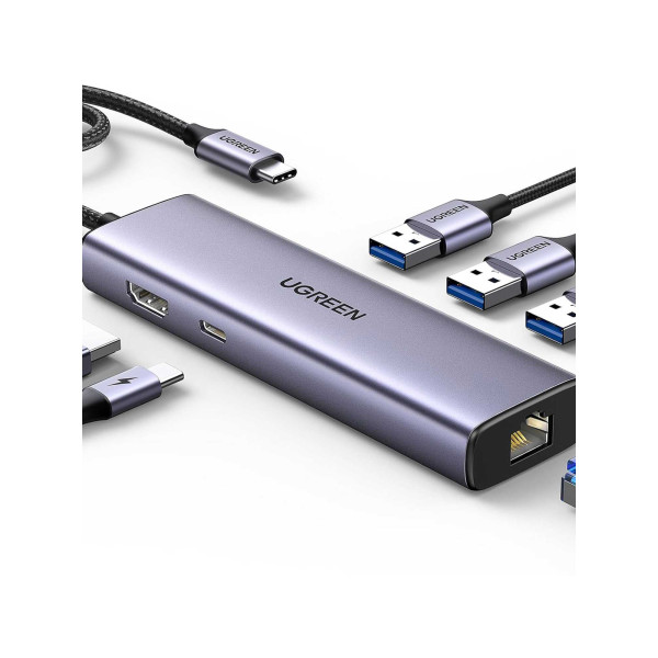 Multifunctional USB-C HUB UGREEN 6-in-1 USB-C Hub ...