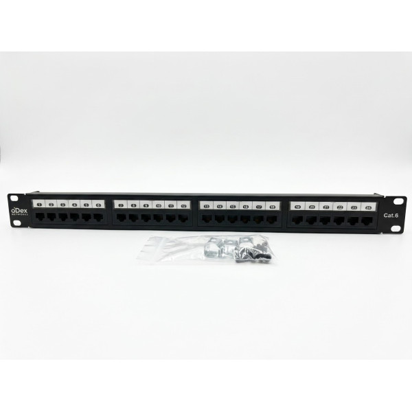 Patch Panel ODEX Cat5e UTP Loaded with stand PP24-...