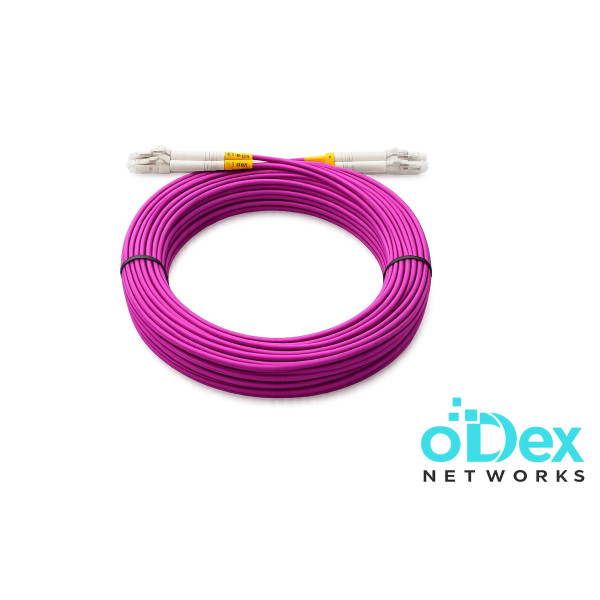 Fiber Optic Patch Cord ODEX LC-LC OM4 Duplex 20m