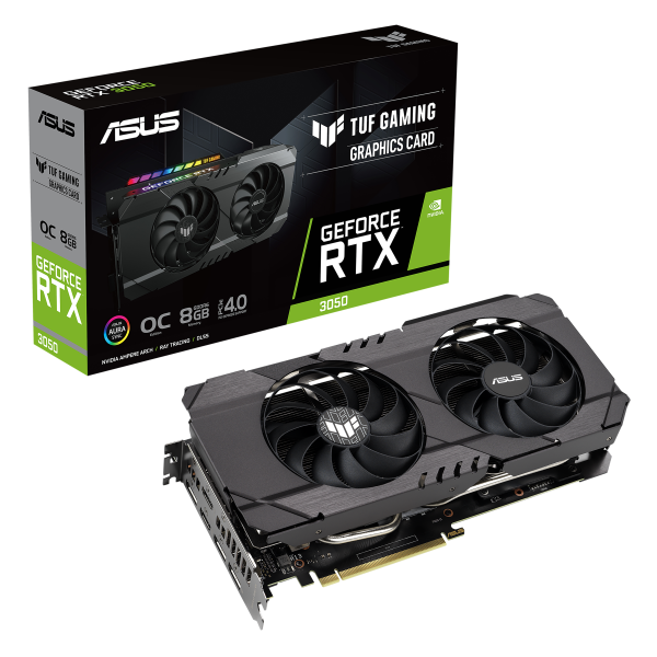 Video ASUS TUF Gaming OC RTX 3050 8GB GDDR6