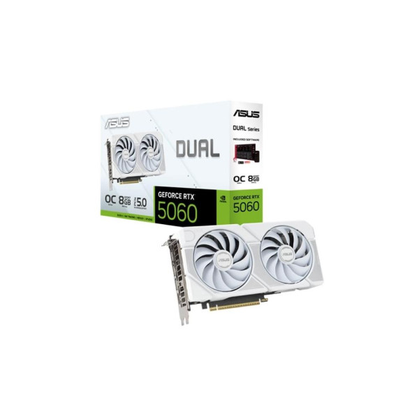 Video ASUS DUAL White OC Edition RTX 5060 8GB GDDR7