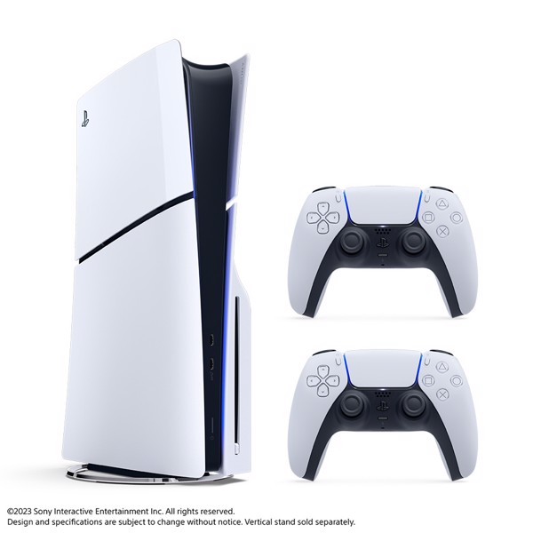 Playstation 5 Slim CD version with 2 pcs controlle...