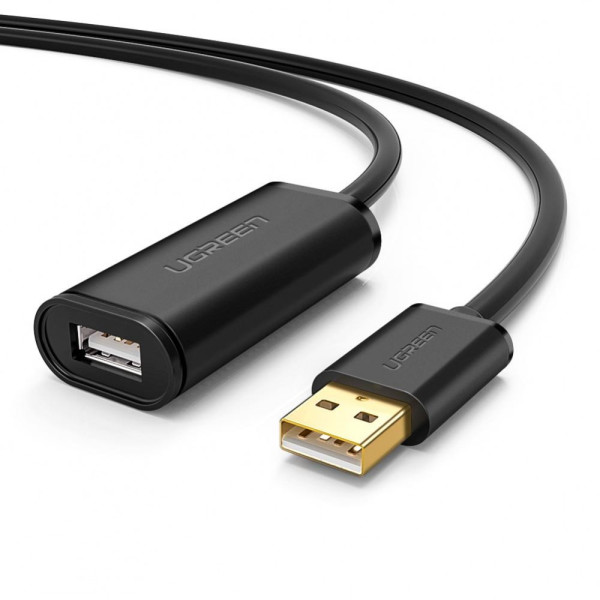 UGREEN USB 2.0 Active Extension Cable with Chipset 15m (Black)
