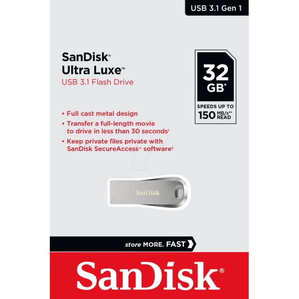 Flash SANDISK 32GB USB3.1 