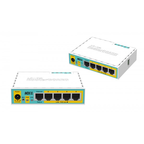 RouterBoard MikroTik HEX POE Lite (RB750UPr2) 5-port