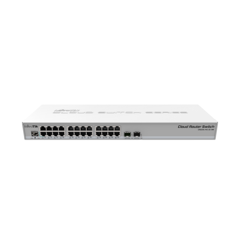 Сетевой коммутатор MikroTik CRS326- -2S+RM CRS326-24G-2S — 2