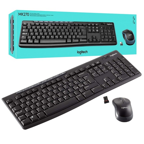 Wireless Keyboard And Mouse Logitech MK270
