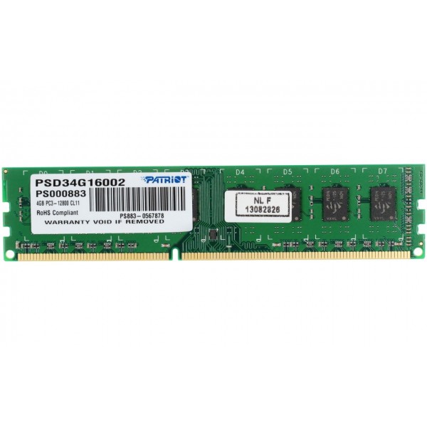 RAM Patriot DDR3 4GB 1600Mhz (PSD34G16002)